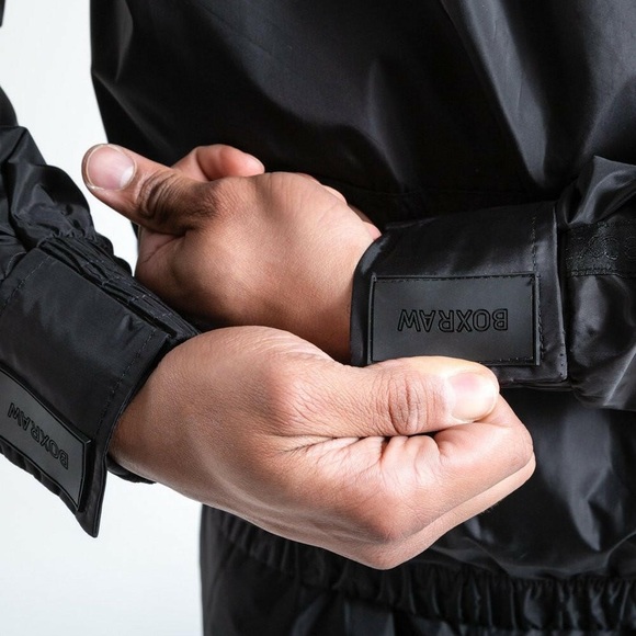 BOXRAW Hagler Professional Sauna Suit Top | Black - Picture 2 of 11